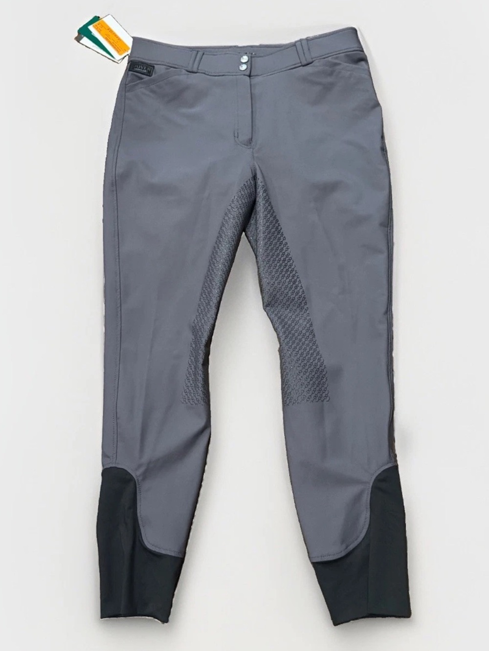 NWT Dalton Dover Saddlery Full Seat Riding Breeches Women’s 34 Grey